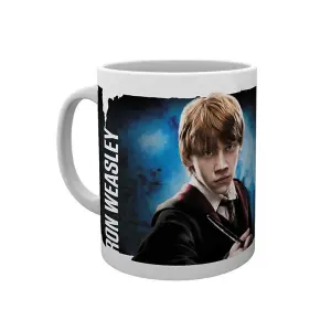 Harry Potter Dynamic Ron Mug Blue/Black/White (One Size)