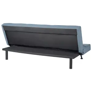 Beliani Retro Sofa Bed HASLE Blue