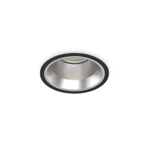 Luminosa Off Round Recessed Downlight Black 11cm 4000K