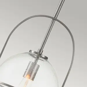 Luminosa Hinkley Somerset Globe Pendant Ceiling Light Brushed Nickel