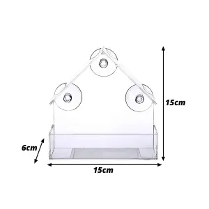 Window Mounted Bird Feeder - Clear