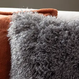 furn. Rowan Faux Fur Feather Rich Cushion