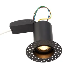 Luminosa Ravel Trimless 50W Recessed Downlight Matt Black Paint