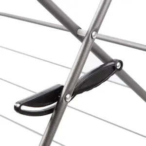 Minky Black Foldable Laundry Airer, 27m