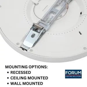 Forum Indoor Ceiling Light 6W IP44 with 3x CCT Options - Satin Black