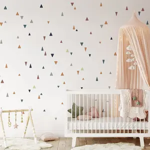 Boho Chic Colour Triangle Wall Stickers