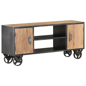 Berkfield TV Cabinet 110x30x49 cm Solid Reclaimed Wood