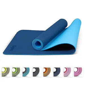 KEPLIN Yoga & Exercise Mat with Carry Strap, Large Non Slip Comfortable Training & Workout Floor Mat for Home or Outdoor, Gym