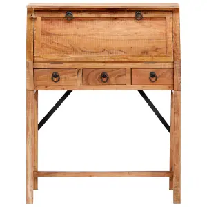 Berkfield Writing Desk 90x40x107cm Solid Acacia Wood