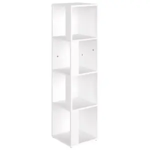 Berkfield Corner Cabinet White 33x33x132 cm Engineered Wood