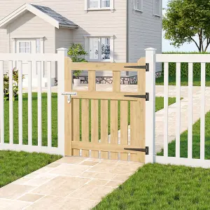 76x90cm Outdoor Garden Wooden Gate Fence Patio Gate