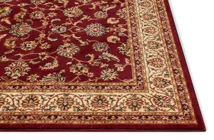 Red Traditional Floral Rug - Virginia