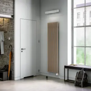 Terma 230V 1kW Quartz Mocha Smart Vertical Oil-filled radiator