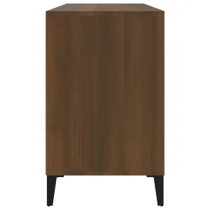 Shoe Cabinet Brown Oak 102x36x60 cm Engineered Wood