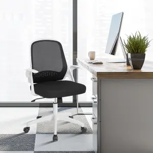 Costway Mesh Office Chair Height Adjust Swivel Rolling Chair Computer Desk Mid-Back Chair Ergonomic