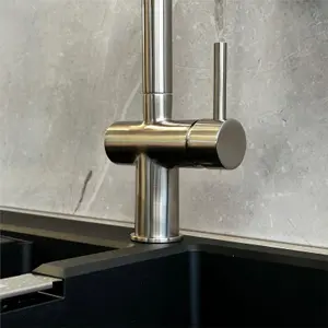 Liquida W15BN Single Lever Pull Out Spray Brushed Nickel Kitchen Mixer Tap