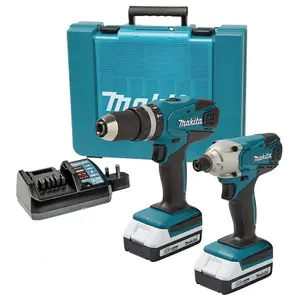 Makita 18v Cordless Li-ion Combi Hammer Drill & Impact Driver Twin Pack Lithium