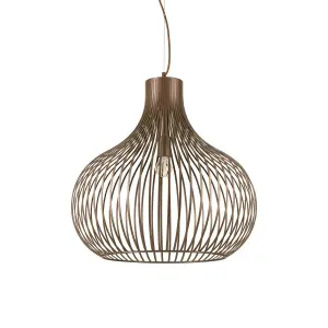 Luminosa Onion 1 Light Ceiling Pendant Brown