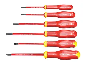 Facom Protwist VDE Screwdriver Set, 6 Piece