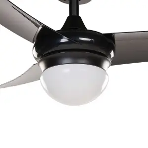 Ceiling Fan with Light Black JIBOA