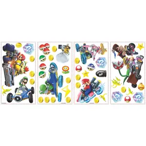 RoomMates Nintendo Mario Kart 8 Peel & Stick Wall Decals