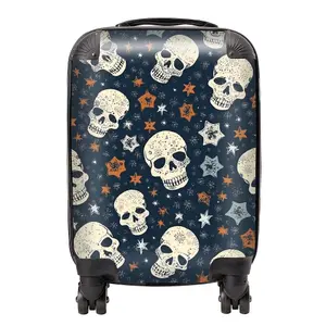 Skulls And Stars Suitcase - Mini Cabin