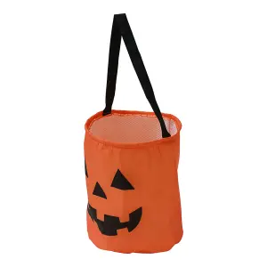 Halloween Pumpkin Trick or Treat Candy Bag Orange Bag Fabric Bag