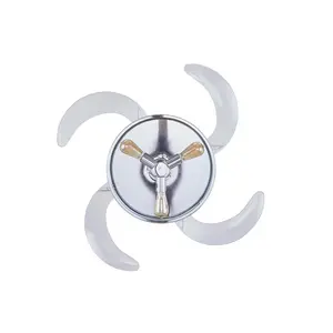 122 Cm Ceiling Fan Adilene With Remote Control Chrome with Transparent Blades