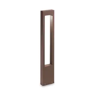 Luminosa Vega Outdoor Bollard Lamp 1 Light Coffee IP44, G9