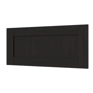 GoodHome Verbena Matt charcoal Shaker Drawer front, bridging door & bi fold door 800mm