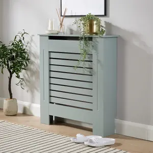 Home Source York Extra Small Radiator Cover Grey