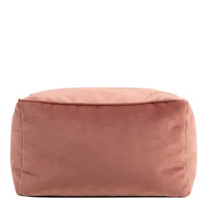 icon Amara Velvet Bean Bag Pouffe Dusk Pink