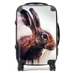 Hare Face Splashart Suitcase - Cabin