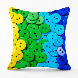 Colourful Buttons Cushions 45cm x 45cm