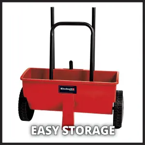 Einhell Universal Spreader 45cm Wheeled 12L For Seeds Fertiliser Grit Garden GC-SR 12 Red