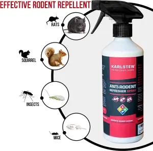 Karlsten Natural Rodent Spray Fast Effective Mice, Rat Repellent 500 Ml