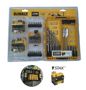 Dewalt Toughcase Extreme 105 Pc Drill & Bit Set Medium Tough Case TSTAK