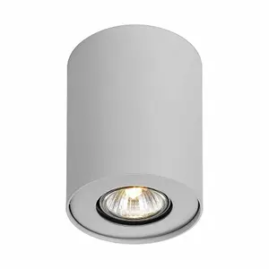 Luminosa Modern Surface Mounted Black 1 Light  with White Shade, GU10