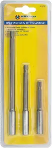 3Pc  150Mm Magnetic Screwdriver Bit Holder Extension Bar Set 75 100 1/4 Hex