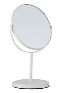 Essentials by Premier Marisha White Metal Swivel Large Table Mirror