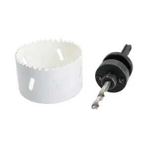 Metric 73mm HSS Hole Saw Holesaw Bi-Metal Cutter with SDS Plus Arbor Adaptor