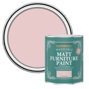 Rust-Oleum Pink Champagne Matt Multi-room Furniture paint, 750ml