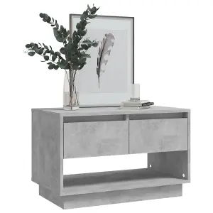 vidaXL TV Cabinet Concrete Grey 70x41x44 cm Engineered Wood