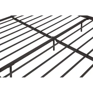 Aanya Bed Frame Classic Steel Grey Performance Velvet / Kingsize (5')