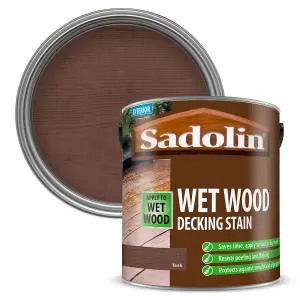 Sadolin Wet Wood Decking Stain - Teak - 2.5L