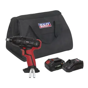 Sealey Impact Wrench Kit 1/2"Sq Drive 230Nm 20V 4Ah SV20 Series CP20VIWKIT1