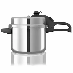 Tower T80213 Aluminium Pressure Cooker with High Dome Lid, 6 Litre, Silver