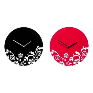 Maison by Premier Red Acrylic Wall Clock