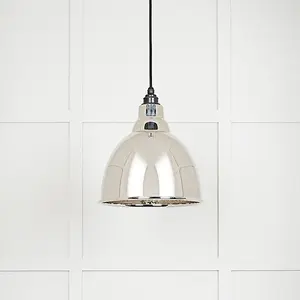 Hammered Nickel Brindley Pendant