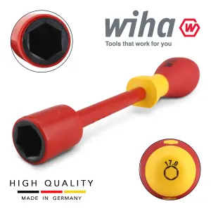 Wiha Hex Driver Screwdriver 1000v VDE Electrician 17mm SoftFinish Grip 00868